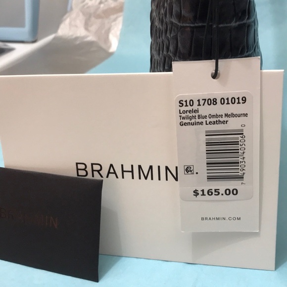 Brahmin Twilight Blue Ombre Melbourne LORELEI Shoulder bag  BNWT - Picture 9 of 9